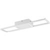 RL LIVE YOUR LIGHT Reality, Plafoniera, Twister incl. 1 x LED,SMD,30,0 Watt,2700-6000K,4500 Lm. Finitura: Metallo, bianco opaco L:90,5cm, L:24,0cm, A:8,5cm Comando a distanza,Dimmer integrato,