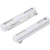 Relaxdays Taglierina da Cucina, Set da 2, Pellicole di Plastica & Alluminio, Trasparente, Taglio Netto, 5x37x8, Bianco