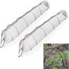 Relaxdays Serra per Orto con Archetti, Set da 2, Tunnel di 3 m, da Giardino, Protezione da Uccelli e Parassiti, Nero