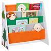 Relaxdays Scaffale per Bambini, Mobile Libreria con 4 Scomparti Porta Giochi e Libri, HLP: 60 x 62,5 x 28 cm, Colorato