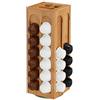 Relaxdays Dispenser Capsule per Cialde Dolce Gusto, Girevole, Portacapsule per Caffè, Bambù, HLP 40,5x14x14 cm,naturale