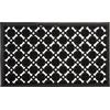 Relaxdays Zerbino Ingresso Casa, 75x45 cm, Tappetino Rettangolare Design, in Gomma Antiscivolo, Indoor & Outdoor, Nero