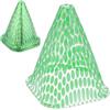 Relaxdays 10 Protezioni per Piante, Coni Protettivi Antilumaca e Anti Gelo, HLP 22x19x19 cm, Plastica, Verde Trasparente