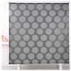 Relaxdays Tenda per Doccia Moderna, 160x240, Vasca da Bagno, Idrorepellente, Montaggio a Soffitto, Rullo Finestra,Grigia