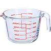 Relaxdays Misurino in Vetro, Dosatore per la Cucina 1000 ml Resistente al Calore Bicchierino Scala Graduata, Trasparente