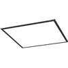 Eglo Pannello LED Moradillo, plafoniera piatta, pannello con Dip Switch, luce calda, neutra, fredda, metallo nero, 60 x 60 cm