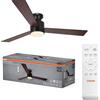 OSRAM Ventilatore da soffitto LED Caju, 48W, CCT, bianco, IP20, per ambienti interni, 6 impostazioni di velocità, controllabile tramite telecomando,