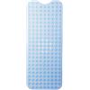 Relaxdays Tappetino Antiscivolo per Vasca da Bagno, Extra Grande, con Vaschette, Lavabile, Misure LxP: 97 x 39 cm, Blu