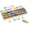 Relaxdays Lettere in Legno, Set 324 Letterine Maiuscole da A-Z ed & Commerciale, Bricolage e Lavoretti, 3 cm, Colorato
