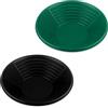 Relaxdays Set 2 Setacci per Oro, Kit Metal Detector Cerca Metallo, Batea Fiume, Gold Pan 8 x 38 cm, Plastica, Nero Verde