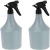 Relaxdays Set da 2 Spruzzini Nebulizzatori,1 L, Bottiglietta Spray Ricaricabile, Piante e Fiori, Plastica, Grigio Nero