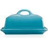 Le Creuset Porta burro in gres vetrificato, 900 g, 17 x 12.5 x 9 cm, Blu Caribe, 80837171700003