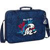 Safta M385, il bambino paradiso-portafoglio extrascolari, valigetta portatodo, tracolla, comoda e versatile, qualità e resistenza, 38 x 6 x 28 cm, colore blu marino, unisex bambini, standard, Blu