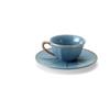 Tazza Caffè con Piatto Bitossi Home in Porcellana e Dettagli Oro