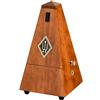 Wittner Metronomo Taktell - Forma a piramide - Sistema Maelzel - Serie 810 - Custodia in legno massello - Con campana - Colore ciliegio opaco 811MK - Meccanico a carica - Made in Germany