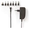NEDIS Alimentatore Universale - 24 W - 9-24 V DC - 1.80 m - 1.0 A - 1.5 A A - 6 Plug(s) - Nero