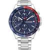 Tommy Hilfiger Orologio cronografo da uomo Tommy Hilfiger Bank con bracciale in silicone o in acciaio inossidabile