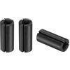 sourcing map 3 adattatori per pinze da 12 mm (15/32 pollici) a 6 mm (15/64) in acciaio al carbonio per fresatrice di riduzione del mandrino per fresa per lavorazione del legno incisione CNC, nero