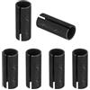 sourcing map 6 adattatori per pinze da 10 mm (25/64) a 8 mm (5/16 pollici) in acciaio al carbonio per fresatrice di riduzione del mandrino per fresa per lavorazione del legno incisione CNC, nero