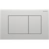 Geberit Placca Geberit Sigma40 Square Inox Spazzolato Doppio Tasto | 115.629.FW.1 Acciaio Spazzolato