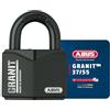 ABUS Lucchetto Granit 37/55 - Acciaio Temprato, Cilindro a Dischi, Nero