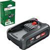 Bosch Home and Garden Bosch Pacco Batteria PBA 18V 4.0 Ah PowerPlus (1 Batteria 18 V 4.0 Ah, Sistema da 18 V, in Confezione di Cartone), 18 V