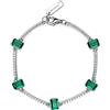Brosway Bracciale Donna, Bracciale Rigido in Argento e Life Green | Collezione Fancy - FLG04