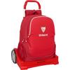 safta SEVILLA FC - Zaino ergonomico con carrello Evolution, ideale per bambini di diverse età, comodo e versatile, qualità e resistenza, 32 x 14 x 43 cm, rosso, M, Casual