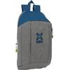 safta MUNICH STREET - Mini zaino per uso quotidiano, ideale per bambini di diverse età, comodo e versatile, qualità e resistenza, 22 x 10 x 39 cm, grigio/blu, M, Casual