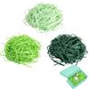 LEOINAER Paglia per cesti decorativi, 3 colori verdi, 300g, ideale per riempire cestini regalo, uova di Pasqua, confezioni regalo e decorazioni pasquali