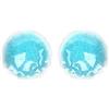 Pongnas Cuscinetto per Gel Eye Riutilizzabile, 1 Paia di Tappetino per Occhi Piccoli Rotondi Raffreddamento Ghiaccio Gel Eye Pack per Uomini Donne Gonfiore Degli Occhi (Blu)