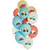 Folat 25156 Set Di Palloncini Premium - Car Party 33cm - 12 pezzi Palloncini in Lattice Elio o Aria per Festa Deco, Compleanno, Matrimonio, Baby Shower, Laurea