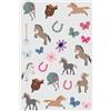 Folat 27516 Decorazione di Compleanno a Cavallo Rosa - Tatuaggi - Happy Horses - 25 pezzi - Forniture per Feste a Tema Cavallo