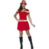 FIESTAS GUIRCA | Costume da Pompiere Donna (42-44/L) - Vestito e Cappello - Costumi da Vigile del Fuoco per Halloween, Carnevale e Feste in Maschera - Ideale per Adulte - Rosso