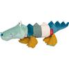 Sigikid 43234 Peluche coccodrillo patchwork Sweety, giallo per ragazze e ragazzi da 0 a 8 anni