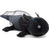 Uni-Toys - Axolotl (nero) - 32 cm (lunghezza) - Peluche animale acquatico - Peluche