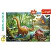 Trefl, Puzzle, la via dei dinosauri, 60 pezzi, per bambini dai 4 anni in su