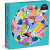 Galison 9780735373242 Mina Hamada Luna de Flor Round Jigsaw Puzzle