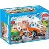 PLAYMOBIL City Life 70049, Ambulanza con Lampeggianti e Sirena, dai 4 Anni