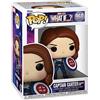 Funko Pop! Marvel - What If - Captain Carter - Marvel What If - Figura in Vinile da Collezione - Idea Regalo - Merchandising Ufficiale - Giocattoli per Bambini e Adulti - TV Fans