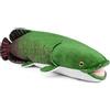 PuffPurrs - Peluche di arrapaima realistico, animale di peluche di arrapaima Gigas 45 cm, morbido peluche di pesce verde, bambole di peluche super morbide, modello di giocattoli per bambini,