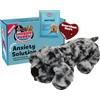 Snuggle Puppie Snuggle Puppy Peluche originale per cani con battito cardiaco, sollievo dall'ansia e aiuto calmante, giocattolo comodo per addestramento comportamentale a Merle