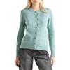 United Colors of Benetton Maglia Coreana M/L 103ME500L Maglione Cardigan, Verde, M Donna