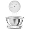 Smeg, Bilancia da Cucina Digitale e Analogica KSF01WHWW, Ciotola in Acciao Inox 1,8L Removibile, Quattro Unità di Misura g/ml e lb.oz/fl.oz, con Funzione Tara, Portata Massima 5kg, Bianco