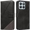 XINNI Cover per Honor X8C Custodia, Cellulare Libro Antiurto Flip Pelle PU/TPU, Portafoglio Flip Magnetica Case, Nero