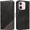 XINNI Cover per Oppo A5 PRO 5G Custodia, Cellulare Libro Antiurto Flip Pelle PU/TPU, Portafoglio Flip Magnetica Case, Nero