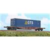 ACME 40430 Carro intermodale Sgnss '60 Touax con container GTS,