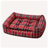 ElmaPet Cuccia Classic - Economica Cani e Gatti - Scozzese - Misure: 50cm x 35cm
