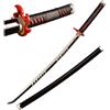 ACACIA MEDIOEVO Katana Non Affilata in Bamboo Demon Slayer Tanjiro Kamado Nera FL2107.55