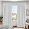 Deconovo Tende Oscuranti per Interni 2 Pezzi, Tende Moderne per Soggiorno e Camera da Letto, 107x242 CM (Larghezza x Altezza), Grigio Perla